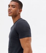 New Look Navy Muscle Fit Crew Neck T-Shirt